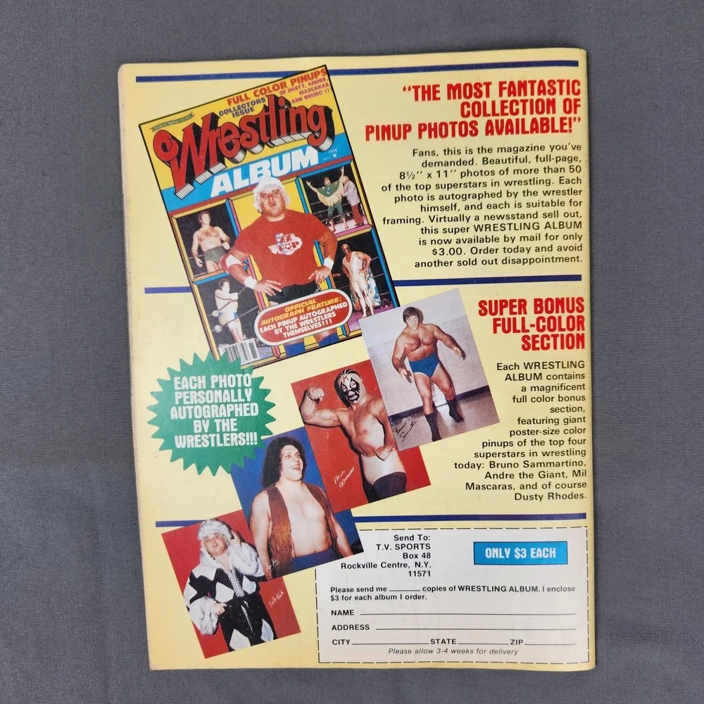 Vintage Wrestling‎ Magazine January 1979 Superstar Graham Dusty Rhodes